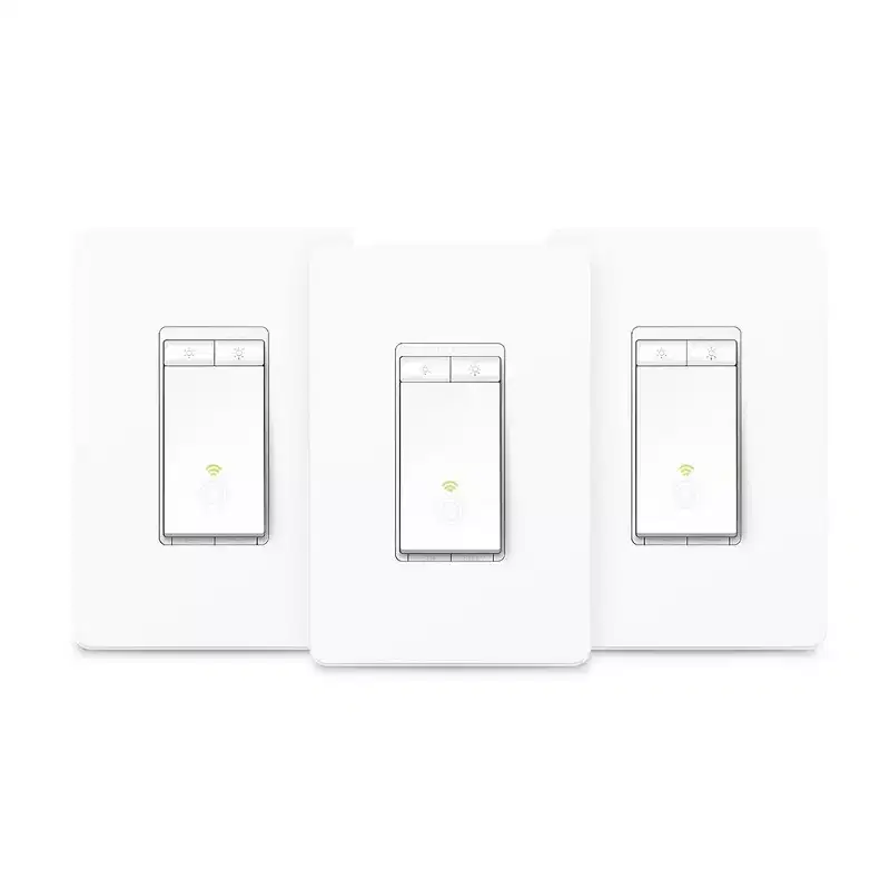 Refurbished: Kasa Smart Dimmer Switch HS220P3 Single Pole Needs Neutral Wire 2.4GHz Wi-Fi Light Switch Works 3-Pack White - Manufacturer Refurbished