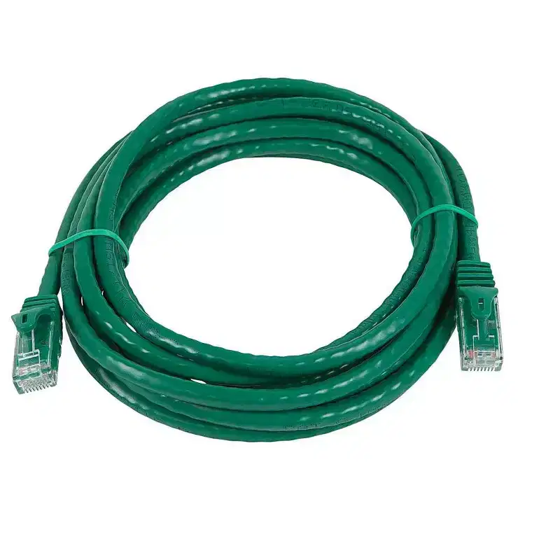 Monoprice Cat6 Ethernet Patch Cable - 14 Feet - Green | Network Internet Cord - Snagless RJ45, Stranded, 550Mhz, UTP, Pure Bare Copper Wire, 24AWG -