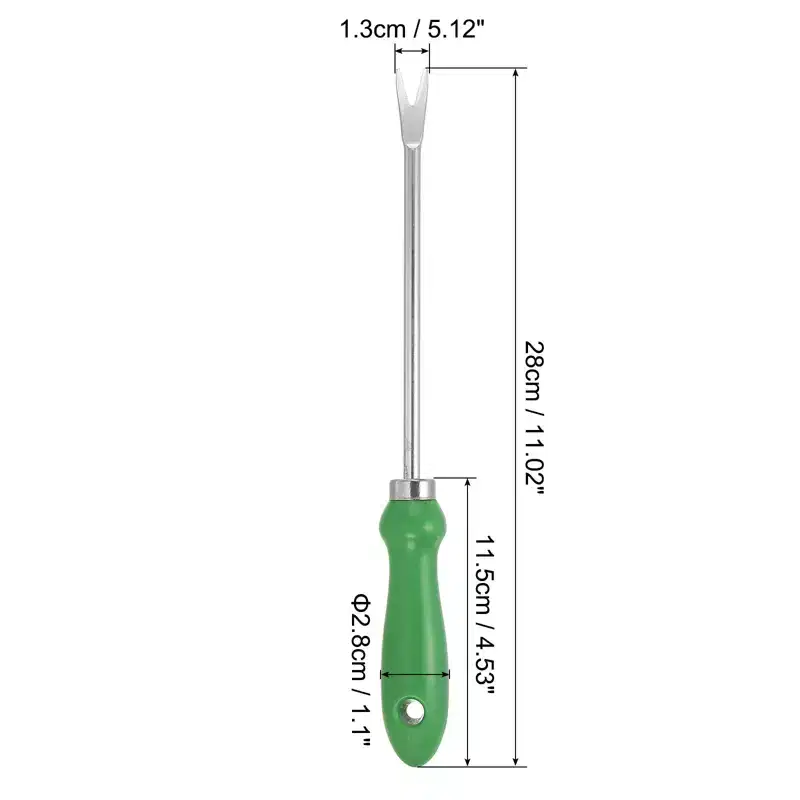 Unique Bargains Stainless Steel Patio Gardening Hand Weeding Digging Tool Weeder