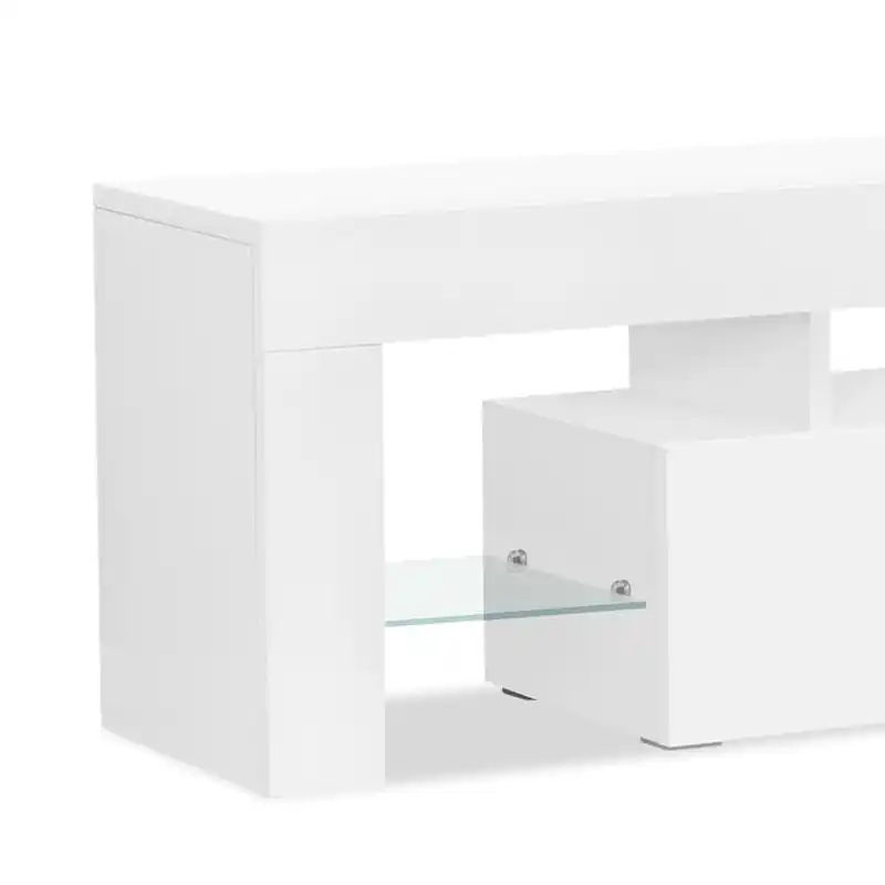 63 Modern TV Stand with Storage and Cable Management for TVs up to 70- White