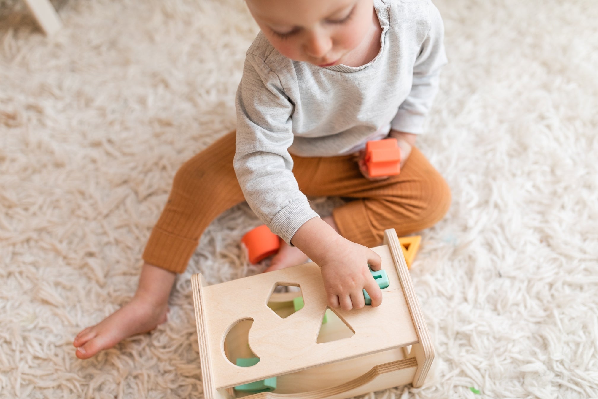 Shape Sorter - Wood + Silicone