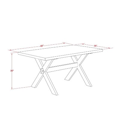 HomeStock 6-Piece Rectangle Wire Brushed Linen White Finish Solid Wood Top Dining Table with 1-Bench, 4-Chairs