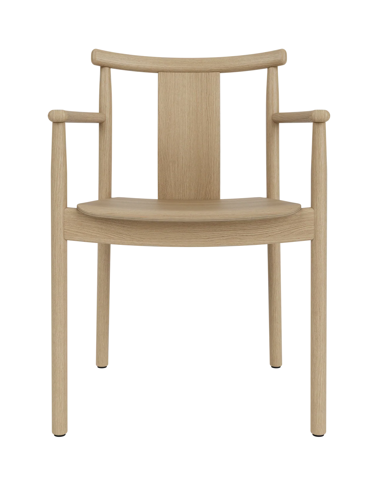 Solid Wood Dining Chair with Armrests ¨C Traditional Joinery, Stackable