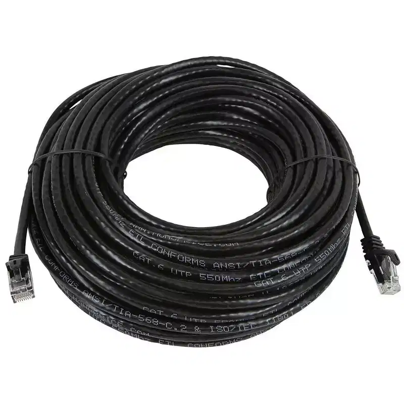 Monoprice Cat5e Ethernet Patch Cable - 75 Feet - Black | Network Internet Cord - Snagless RJ45, Stranded, 350Mhz, UTP, Pure Bare Copper Wire, 24AWG -