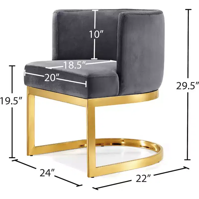 Meridian Furniture,Gianna Velvet Dining Chair