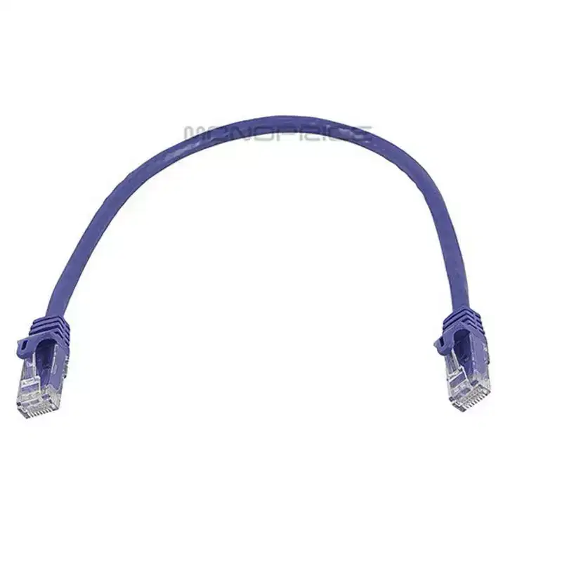 Monoprice Cat6 Ethernet Patch Cable - 1 Feet - Purple | Network Internet Cord - RJ45, Stranded, 550Mhz, UTP, Pure Bare Copper Wire, 24AWG - Flexboot