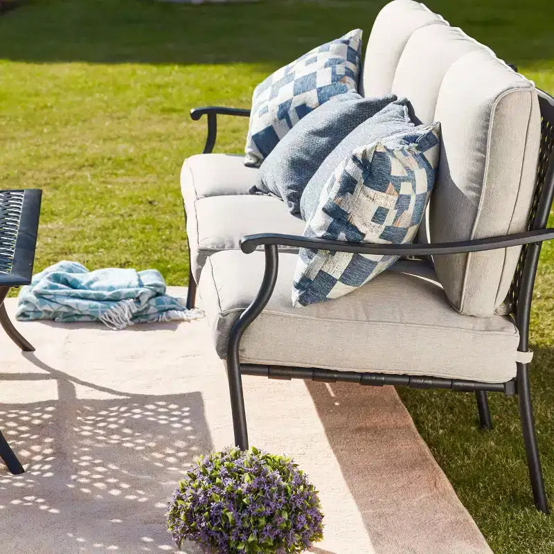 2pc Sofa and Coffee Table Patio Seating Set - Patio Festival