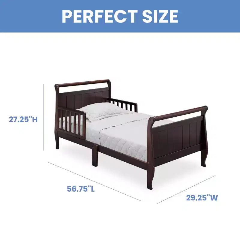 Delta Children Chestopher Toddler Bed with Bedrails
