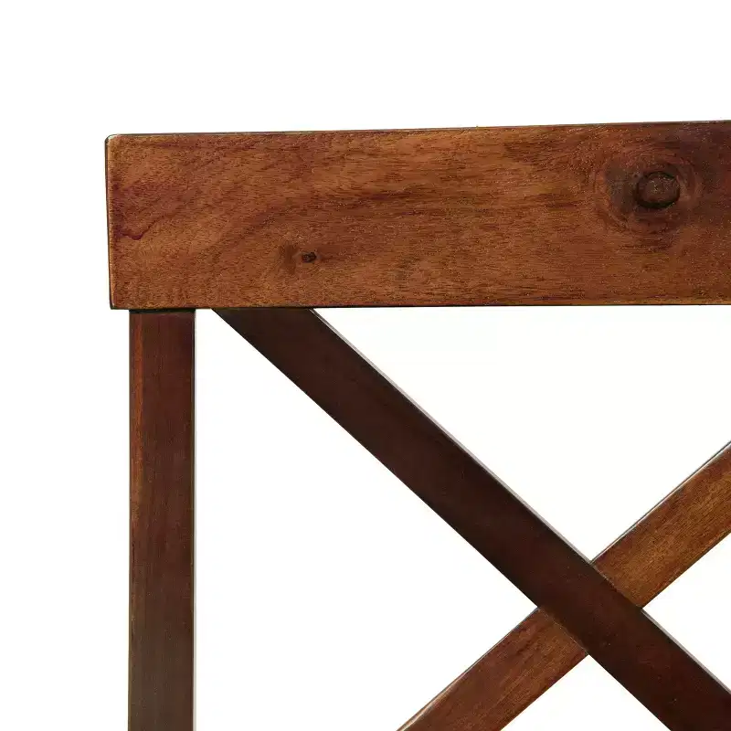 Christopher Knight Home Bostwick Farmhouse Acacia Wood Dining Chairs (Set of 2), Rich Mahogany