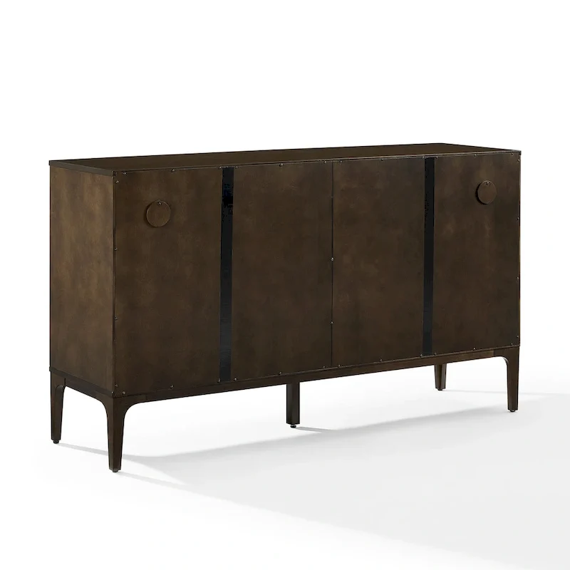Mid-Century Modern Sideboard with Sliding Doors and Storage
