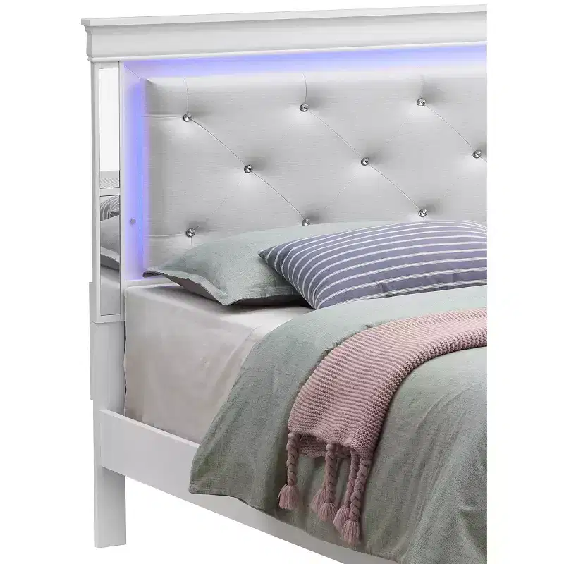 Passion Furniture Verona and Queen Panel Beds