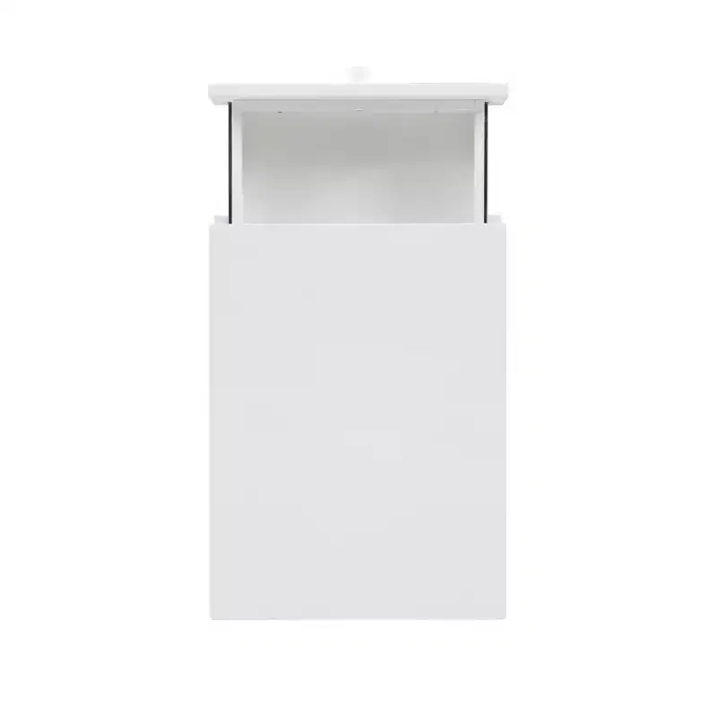 Wedeln 3 Drawer Rolling File Cabinet White Finish Wood - Powell: Mid-Century Modern, Veneer, Metal Hardware