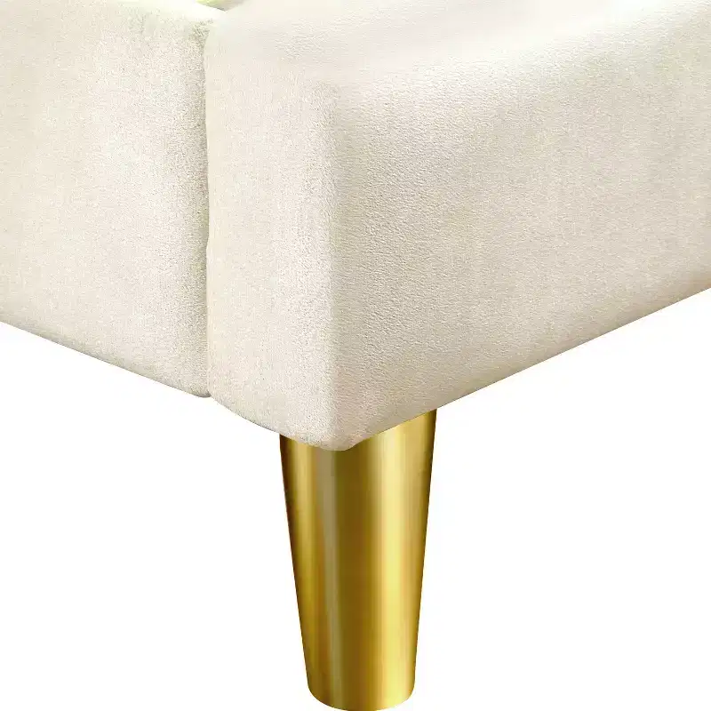 Full Kealoa Glam Fully Upholstered Bed Beige - HOMES: Inside + Out