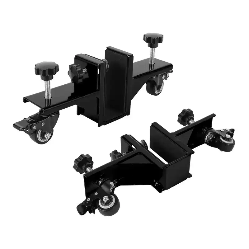 2-Pack Heavy Duty Door Installation Kit,750 LB Capacity, Adjustable Door Dolly with Lockable Wheels for Construction and Remodeling