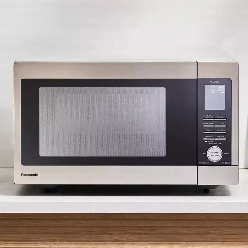 Refurbished: Panasonic NN-CD66NS HomeMADE 1.3 Cubic Ft. Countertop Microwave, 1200W MultiOven  Manufacturer Refurbished