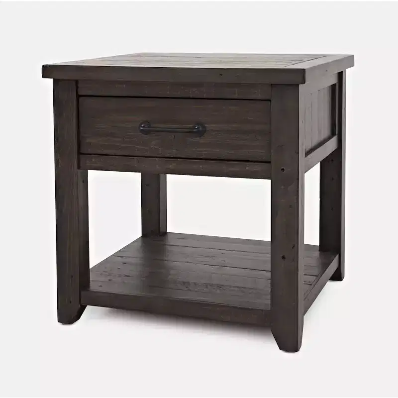 Rustic Reclaimed Pine Farmhouse Harris End Table