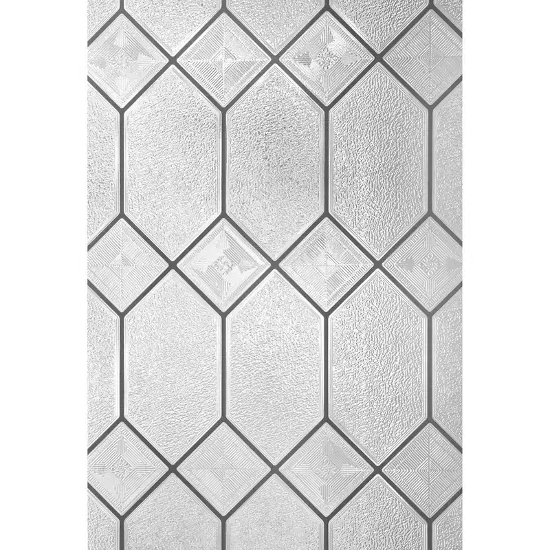 24" x 36" Old English Window Film - Artscape: Vinyl Privacy Film, Frosted Pattern, Adhesive-Free Clings