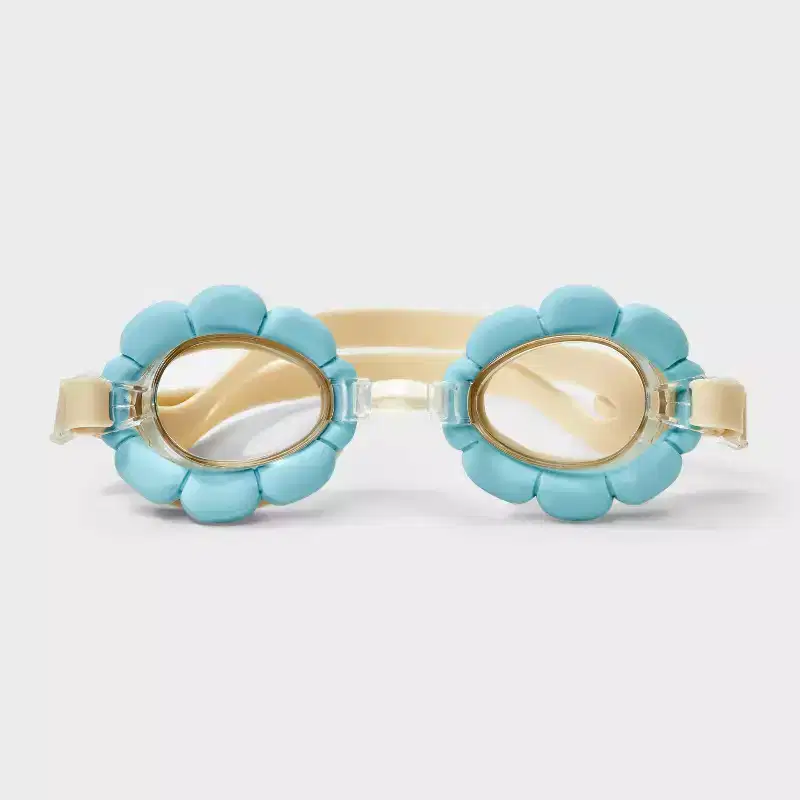 Girls' Flower Swim Goggles - Cat & Jack™ Blue