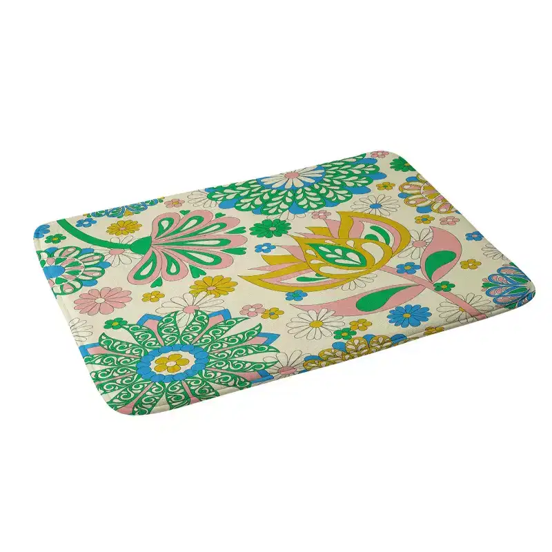 34"x21" Jenean Morrison Perennial Garden Memory Foam Bath Rug - Deny Designs