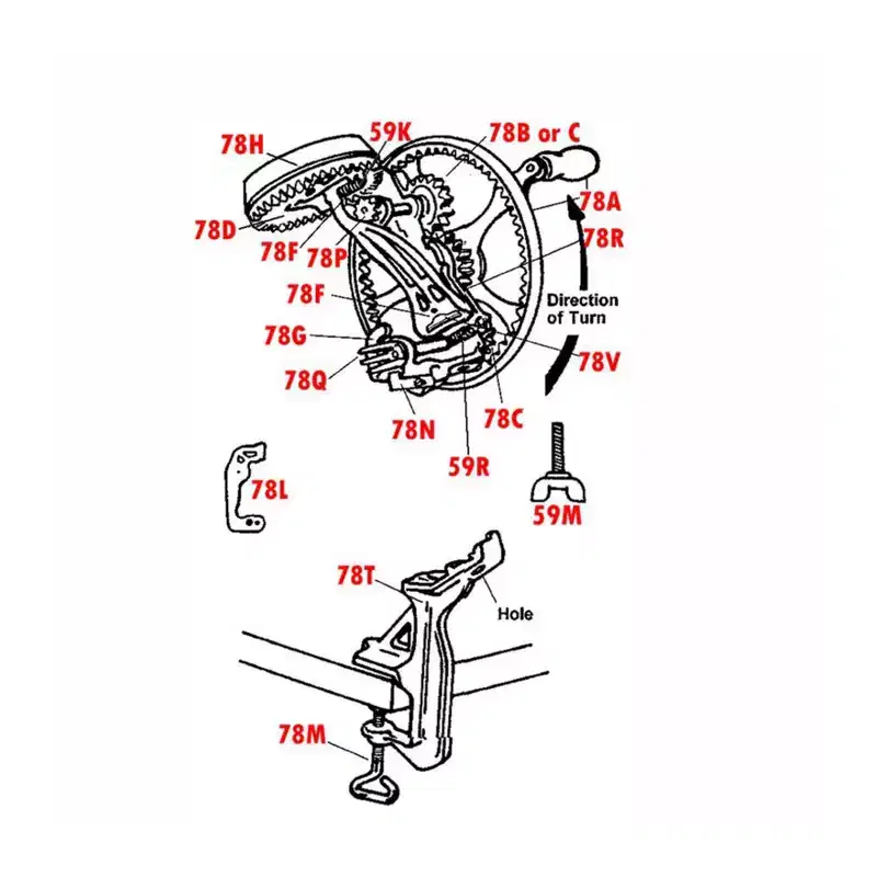 Ratchet Spring for the #78 Reading Apple Peeler