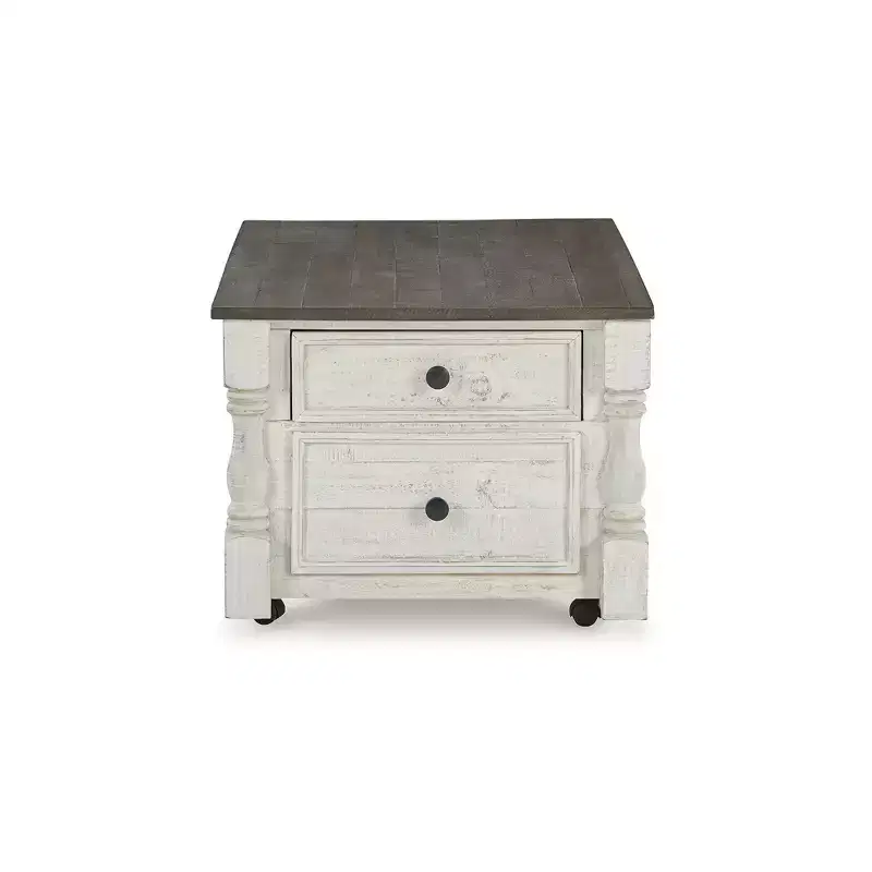 Signature Design by Ashley Casual Havalance Lift-Top Coffee Table, White/Gray