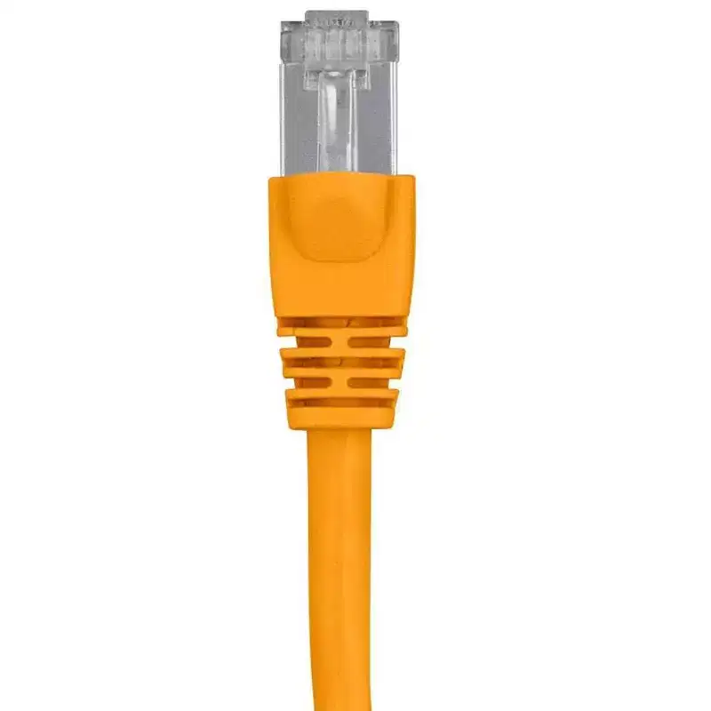 Monoprice Cat6A Ethernet Patch Cable - 1 Feet - Yellow | Network Internet Cord - RJ45, 550Mhz, STP, Pure Bare Copper Wire, 10G, 26AWG