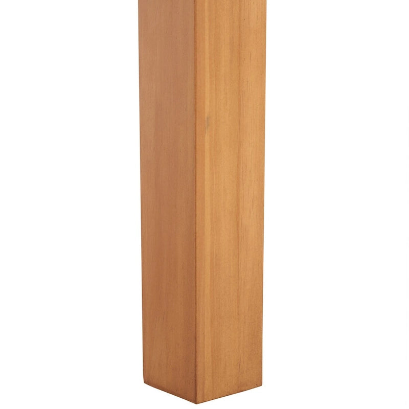 60-Inch Rectangle Dining Table | Mahogany Wood | Seats 8 | Modern Curved Base