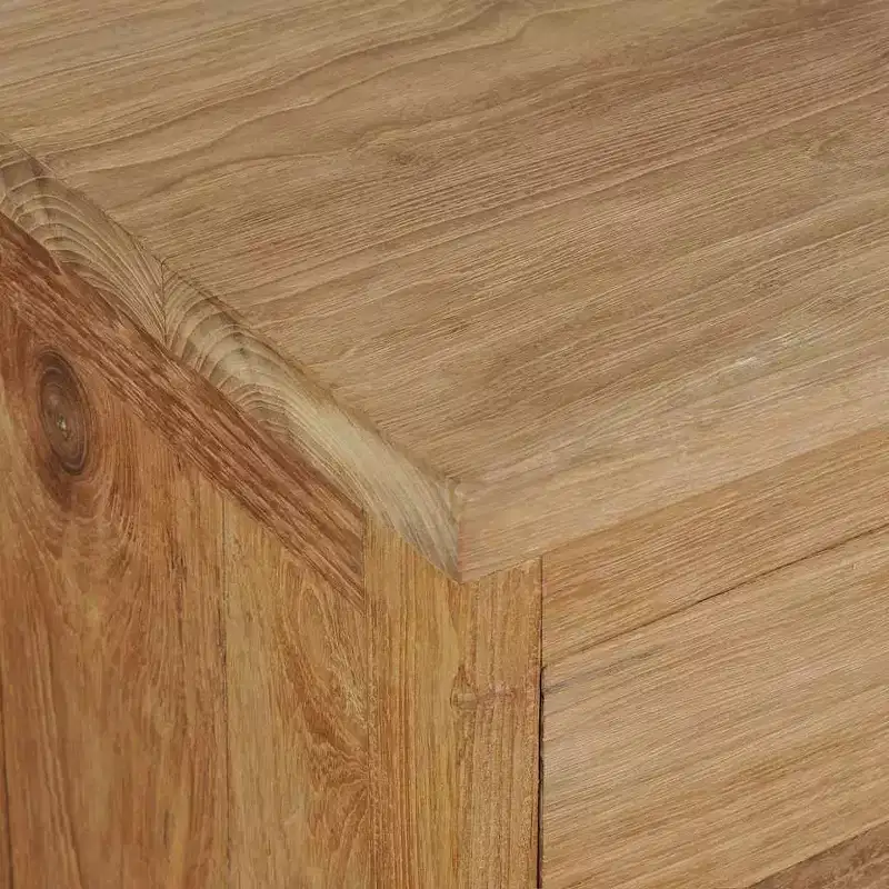 vidaXL Bedside Cabinet Solid Teak 15.7x11.8x19.7