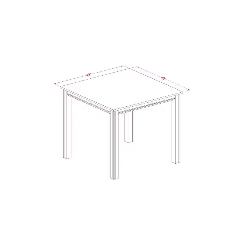Modern Counter Height Dining Set - Pub Table & Bar Stools - 4 Person Dining Room Set