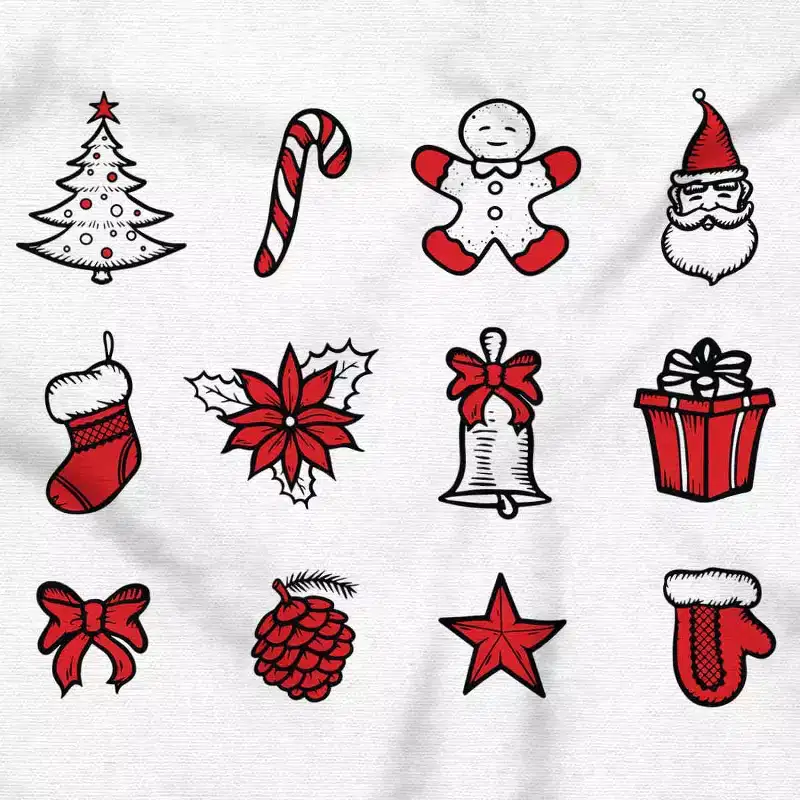 Classic Christmas Holiday Ornaments Hoodie Sweatshirt Women Men Brisco Brands