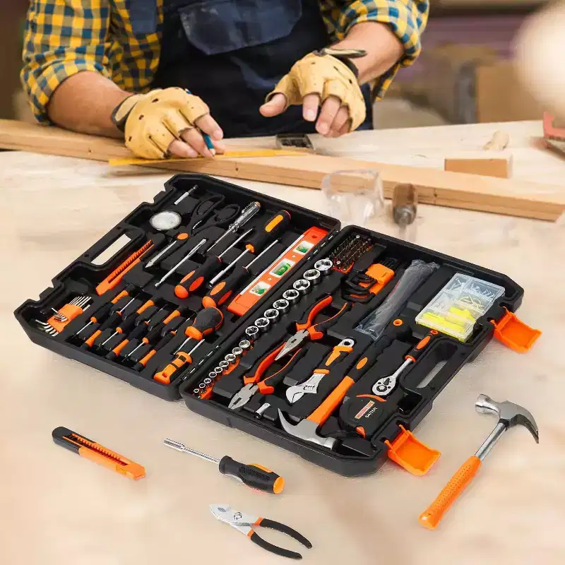 COZONY 242 Piece Household Tool Set, Home Repair DIY Kit with Sockets Wrenches Screwdrivers Pliers Hammer Storage Case