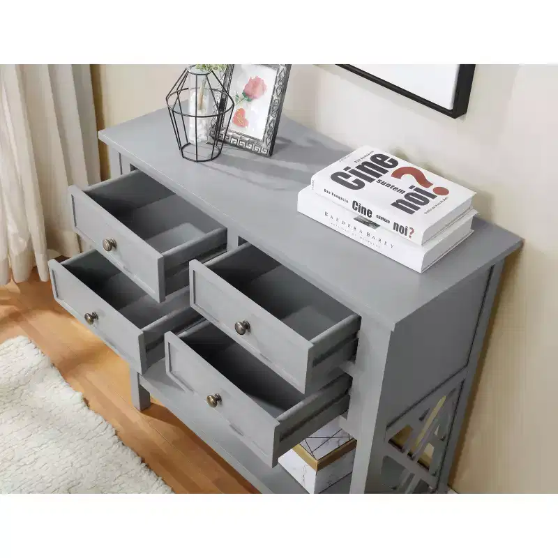 32 Middlebury Wood Console Table with 4 Drawers - Alaterre Furniture
