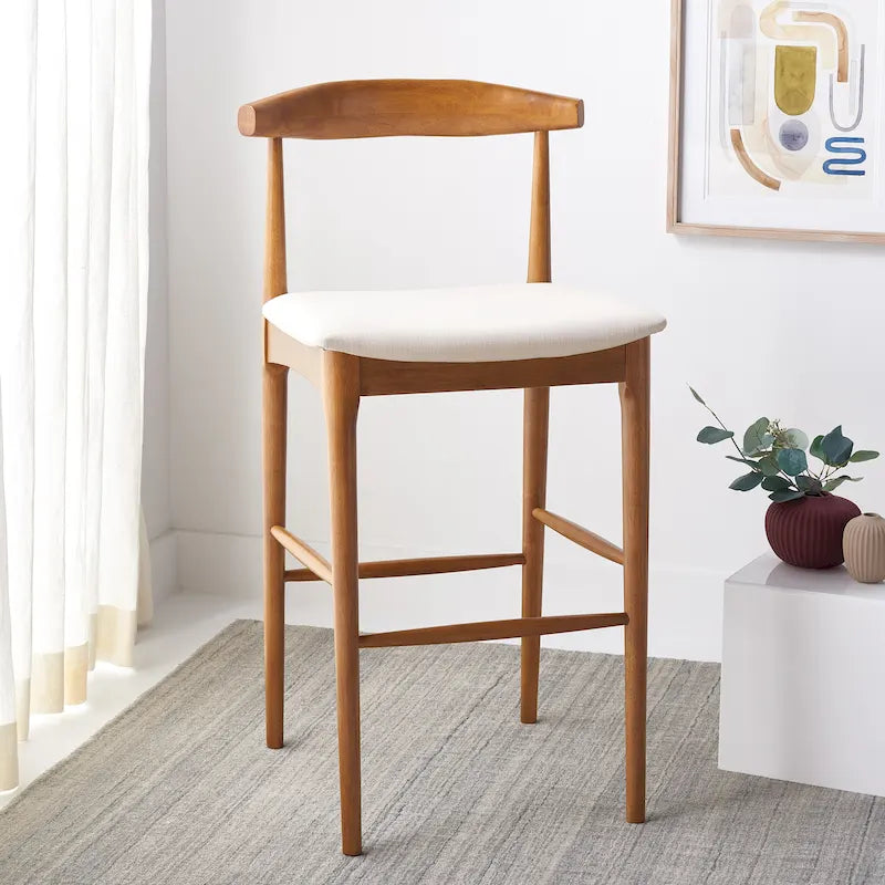 SAFAVIEH Miranda Retro 30-inch Bar Stool - 22 In. W x 21 In. D x 42 In. H - 22Wx21Dx42H