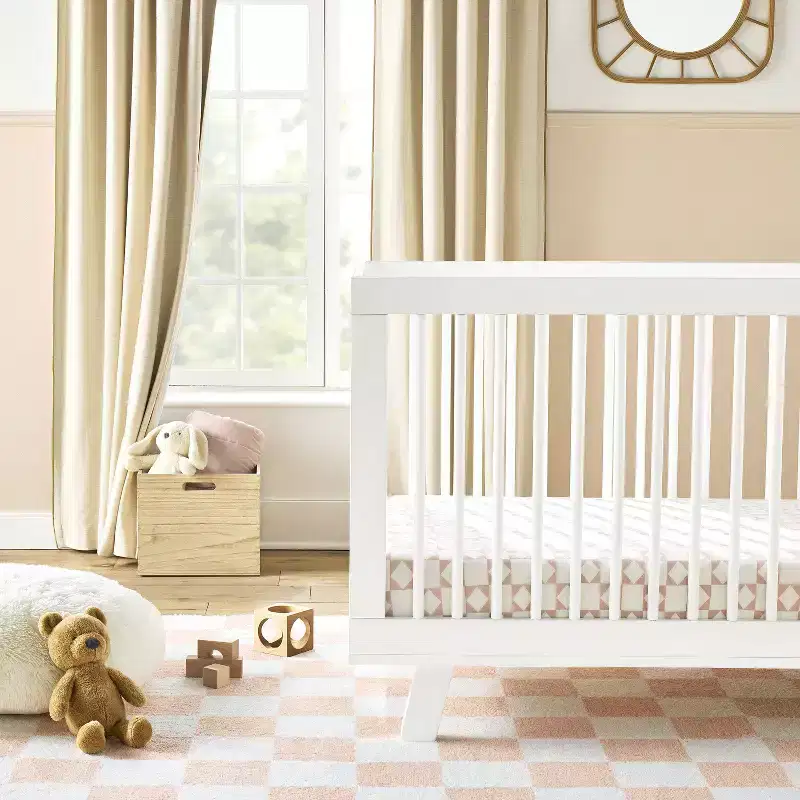 2pk Fitted Jersey Crib Sheets - Ditsy Rose - Cloud Island™: Standard Crib, Floral Pattern, Non-Woven Fabric