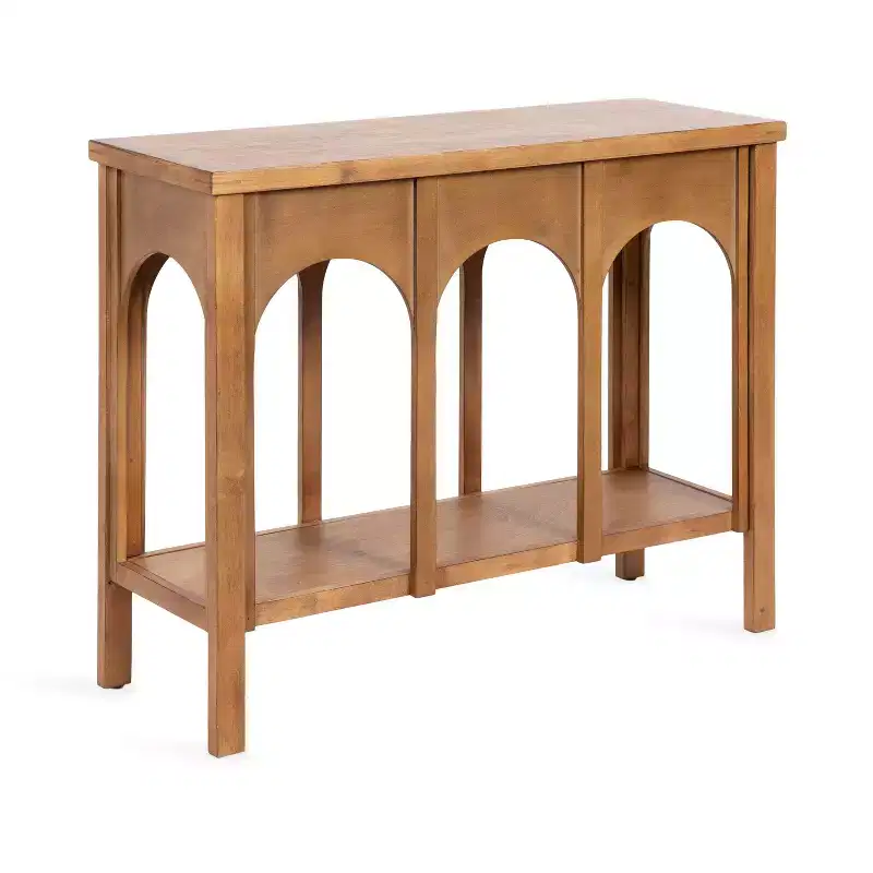 Kate and Laurel Ulla Console Table, 36x13x30, Rustic Brown