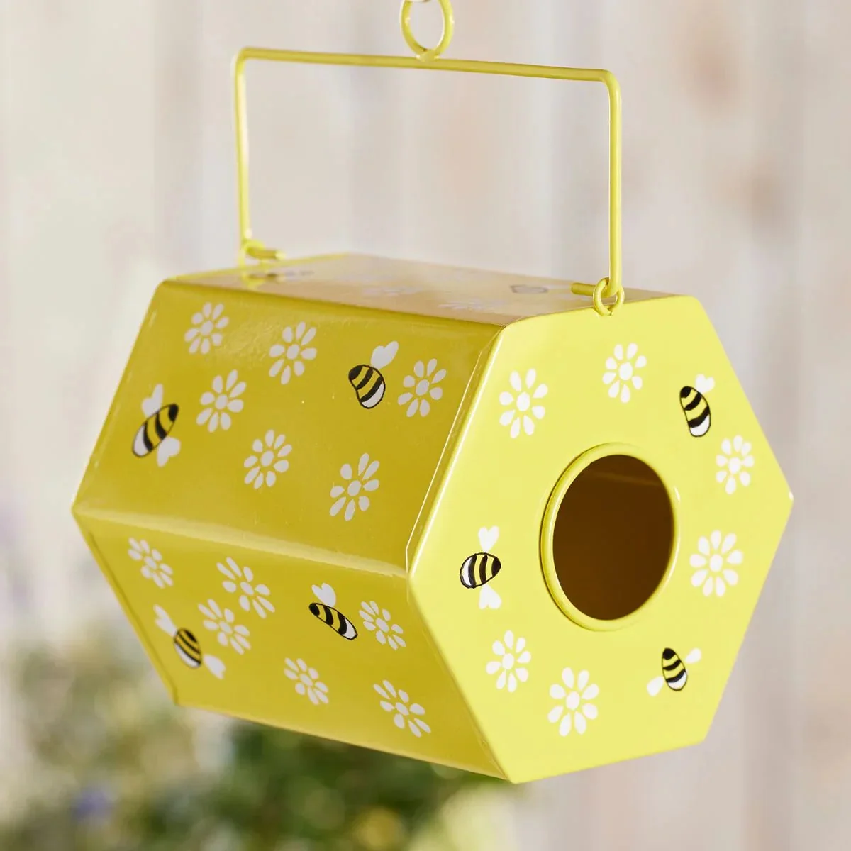 Bee Birdhouse Hand Painted