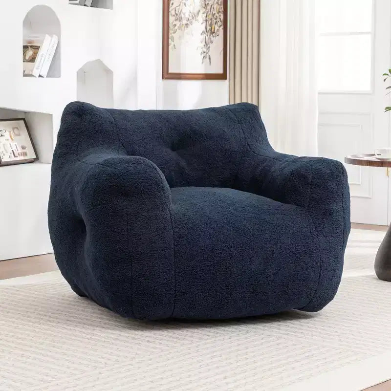 Bean Bag Chair, Bean Bag Sofa Chair with Armrests Stuffed High-Density Foam, Lazy Sofa Comfy Chairs BeanBag Chair for Adults in Living Room