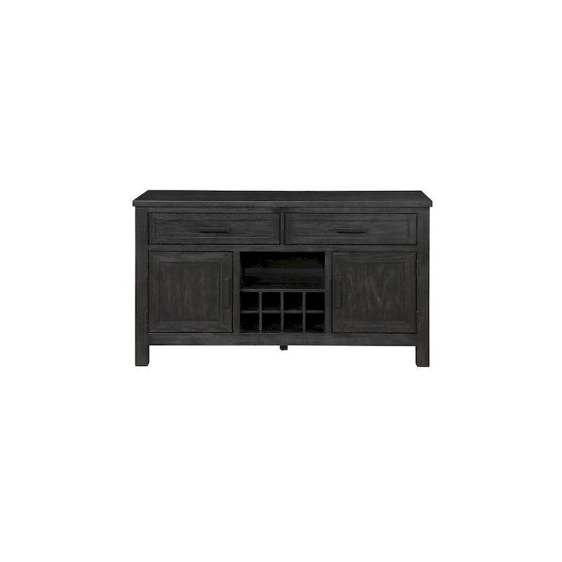 Kersey Antique Black Transitional Dining Room Set