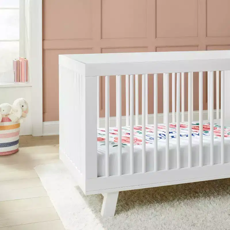 Fitted Crib Sheet In Bloom - Pink - Cloud Island™: Cotton, 200 Thread Count, Percale, Standard Crib/Toddler