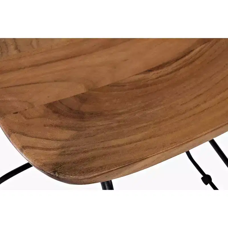 Jofran, Nature's Edge Solid Acacia Counter Height Backless Stool (Set of 3)
