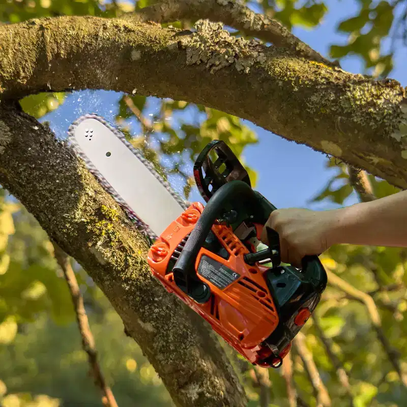 VEVOR Gas Chainsaw, 25.4CC 12 1.2HP, Gasoline Powered Chain Saw, Handheld Cordless Petrol Chainsaws for Tree Wood Branch Cutting, Orange