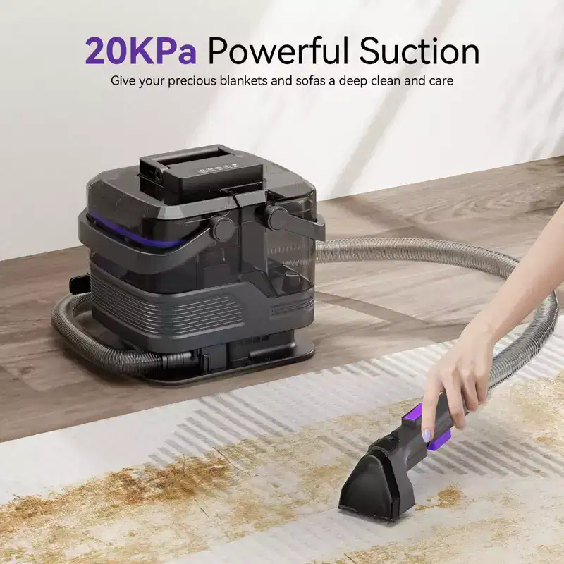 SUGIFT Carpet Cleaner Machine Upholstery Cleaner Portable Deep Cleaner for Sofa Car Rug with 2000ml Water Tank 3 in 1 Spray Brush Suction