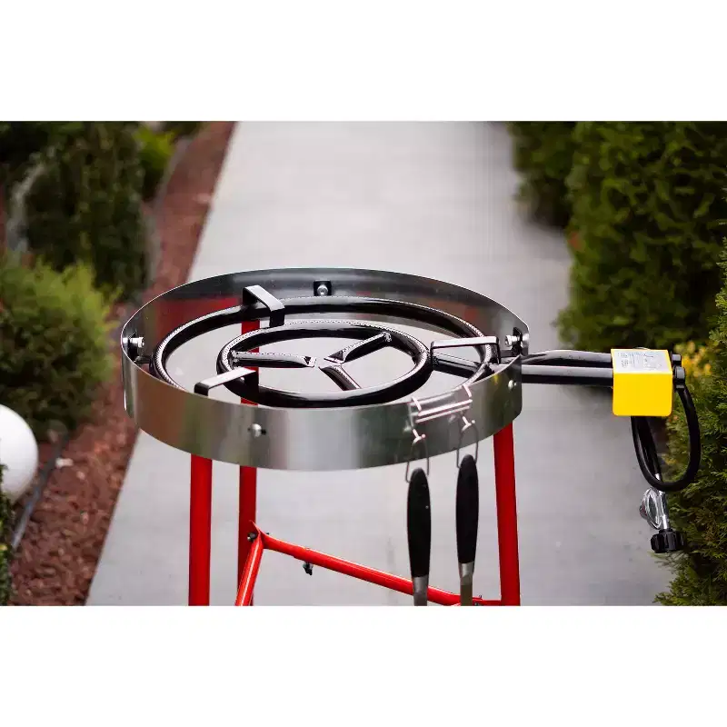 Ringg Chef Series Pro Kit with Paella Pan, Dual Gas Burners, and Stand for 20 Servings