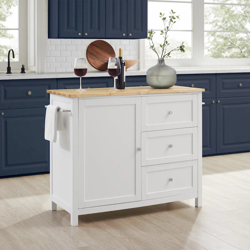Wood Top Kitchen Island/Cart
