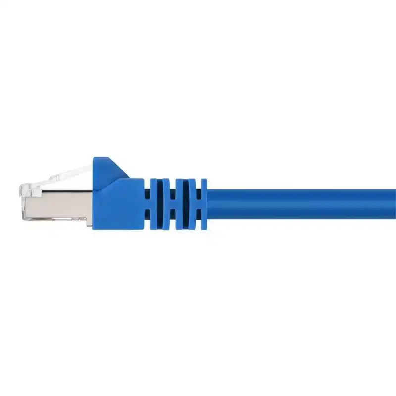 Monoprice Cat6A Ethernet Patch Cable - 20 Feet - Blue | Network Internet Cord - RJ45, Stranded, 550Mhz, STP, Pure Bare Copper Wire, 10G, 26AWG