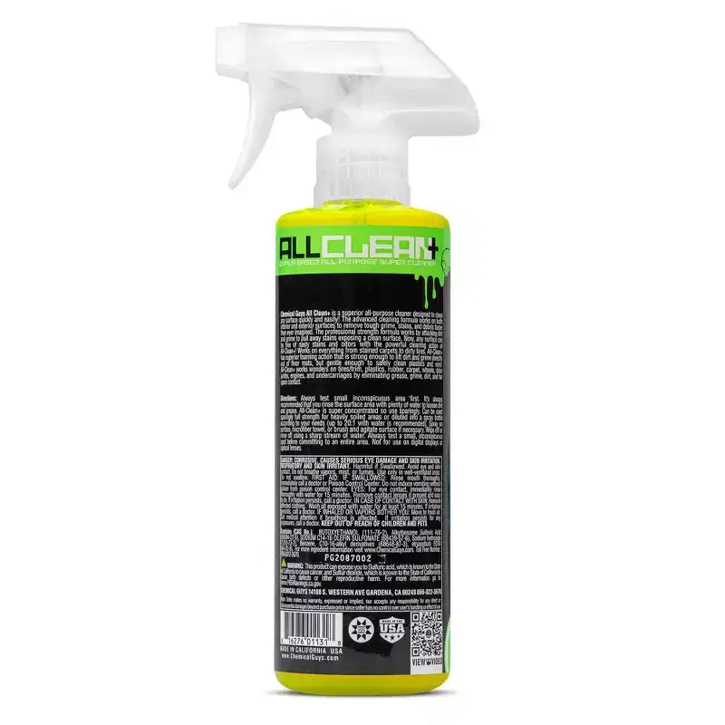 Chemical Guys All Clean + Citrus Base All Purpose Cleaner: Liquid Automotive Cleaner, Unscented, Car Cleaning Supplies
