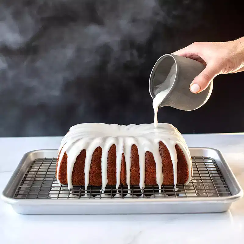 Nordic Ware Naturals Quarter Sheet Pan with Oven-Safe Nonstick Grid