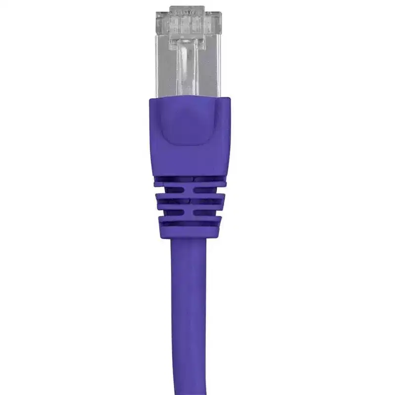 Monoprice Cat6A Ethernet Patch Cable - 3 Feet - Purple | Network Internet Cord - RJ45, 550Mhz, STP, Pure Bare Copper Wire, 10G, 26AWG