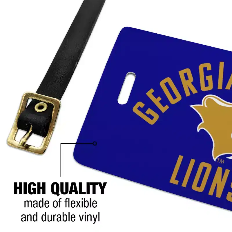 Georgian Court University Lions Logo Luggage ID Tags Suitcase CarryOn Cards Set of 2