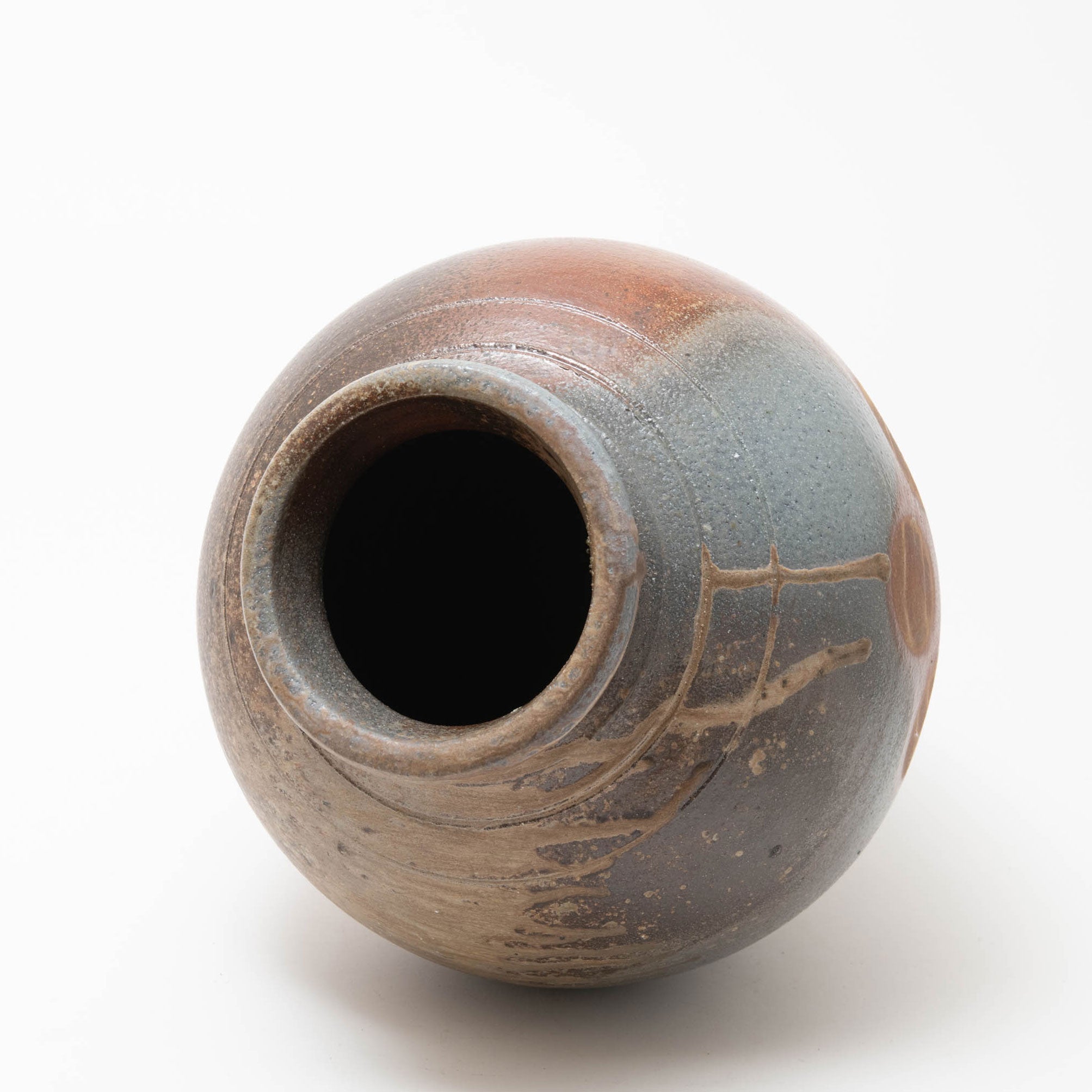 Unglazed Ash Side Fired Large Jar